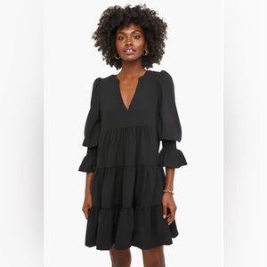 Black baby doll mini dress size XS-- fits like a S/M